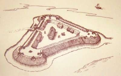 Reconstruction of Mersea Fort in the 17th Century