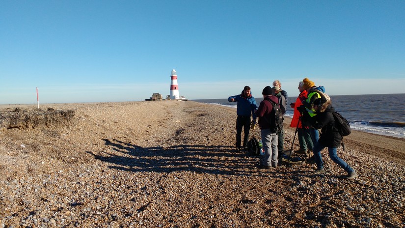 Debating the effects of erosion on a WWII era ground marker used in missile trajectory testing, Orford Ness