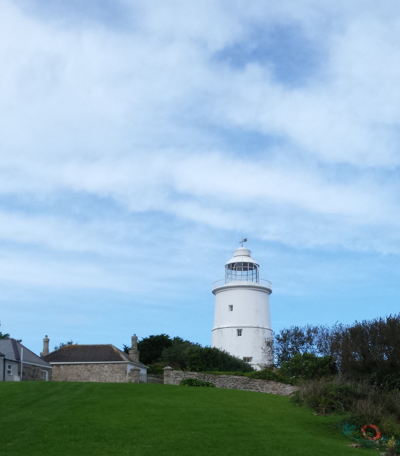 The lighthouse on St Agnes has been standing for more than 300 years