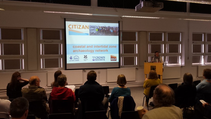 Megan discussing CITiZAN at Dearne Valley Archaeology Day