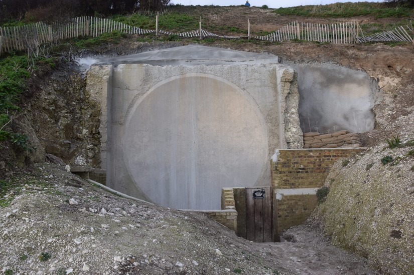 The 20 foot sound mirror at Fan Bay