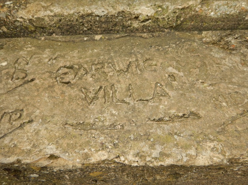 Graffiti on pillbox