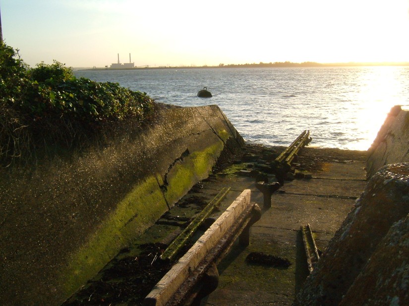 The dwindling remains of the Brennan Torpedo Launch, Cliffe, Kent