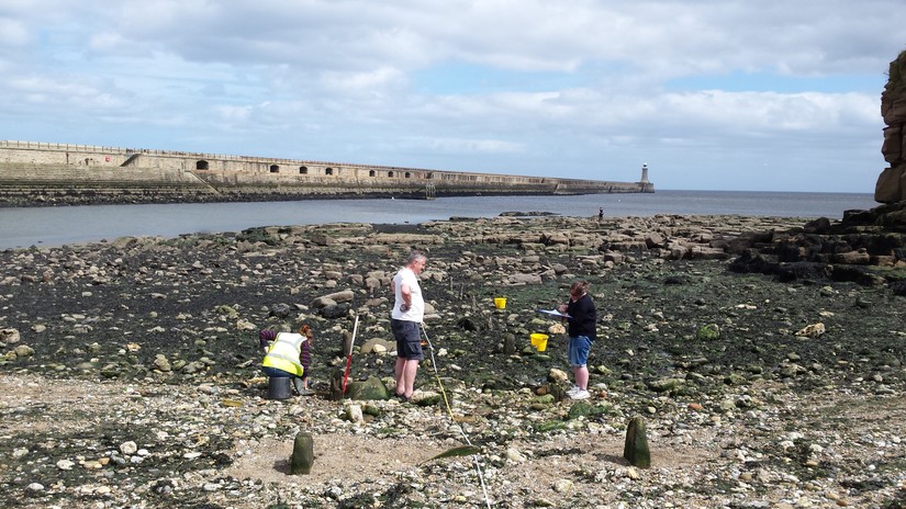 Recording the slipway for Tynemouth No 1 Station