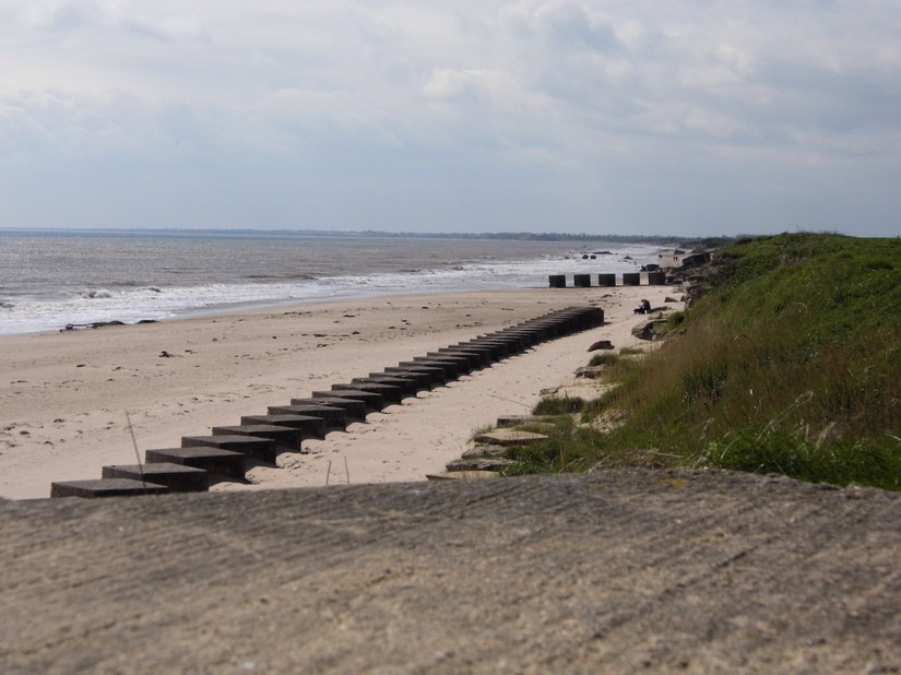 Anti-tank defences on Bridlington Beach