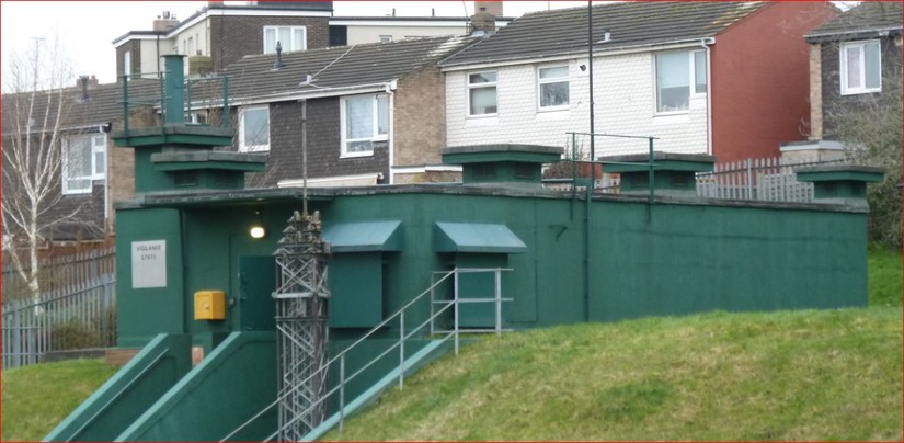 Headquarters of the Royal Observer Corps No. 20 Group, which opened at York in 1961. It was one of 31 semi-secret instillations that co-ordinated information from fallout monitoring stations