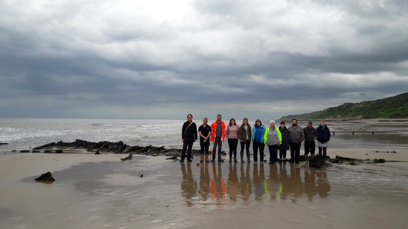 A jolly good time was had by all: at the end of the weekend recording SS Fernebo, Cromer Norfolk, June 2017