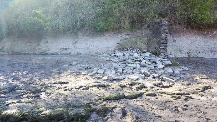 The remains of the shaft for the Severn Tunnel 