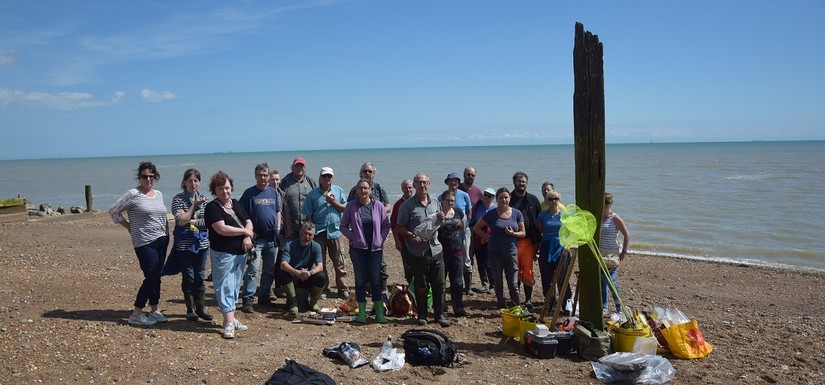 The 2017 recording team at Pett Level