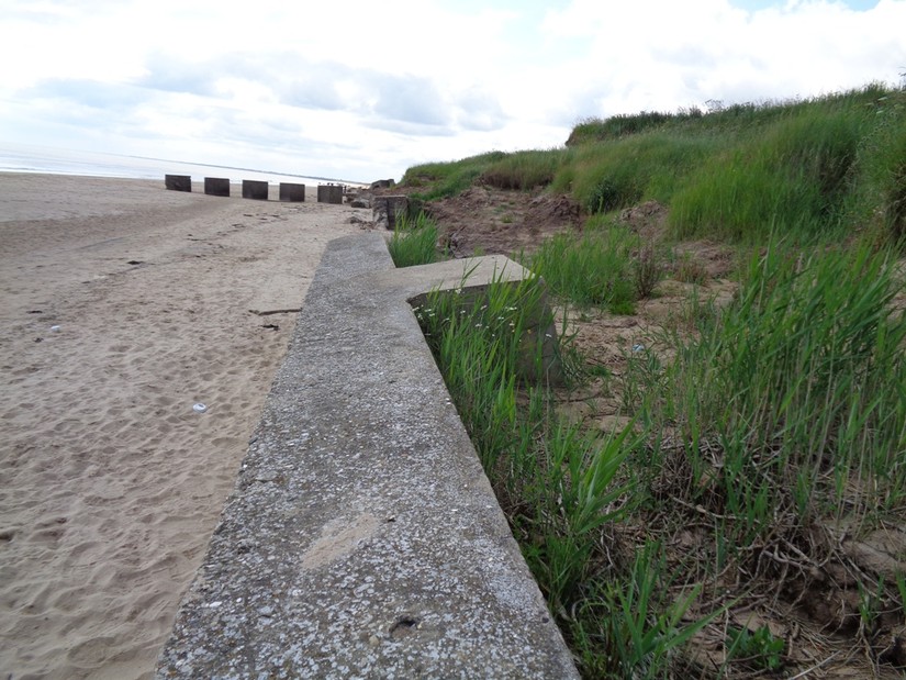 Section of anti-tank wall