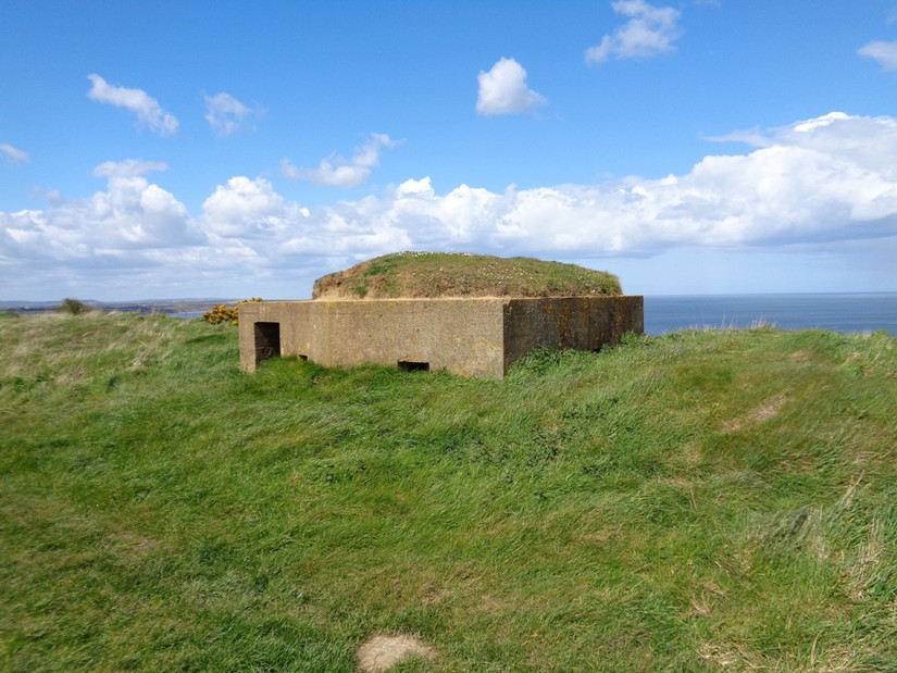 'Lozenge' pillbox in Filey Bay