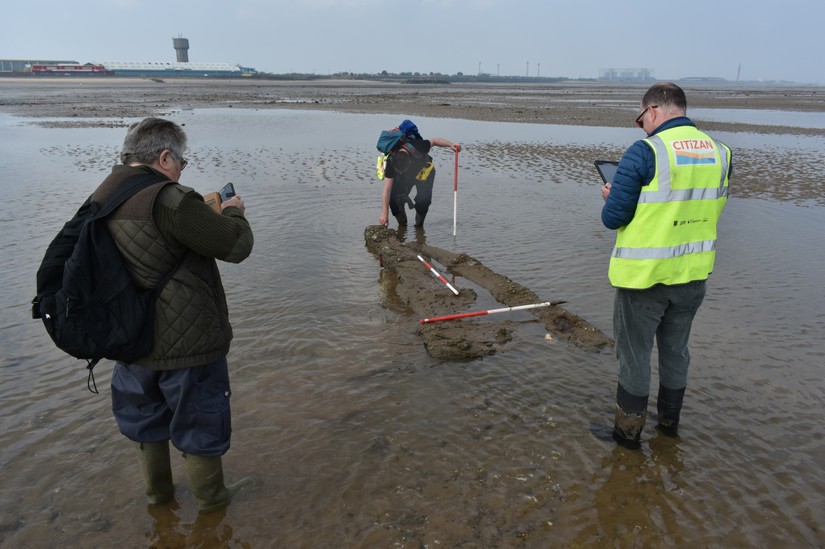 CITiZAN recording boat timbers in April 2019.