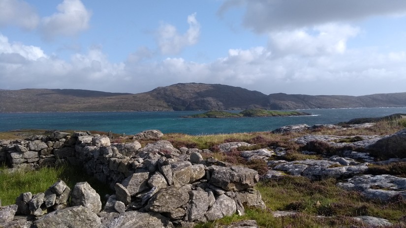 Remains of the crofting township Roisinis, Eriskay