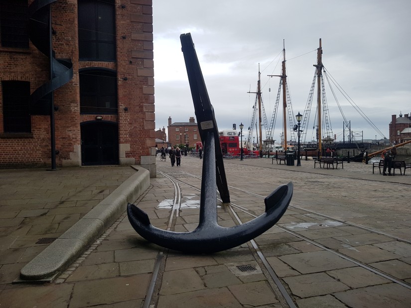 HMS Conway's anchor recovered from the Menai Straits