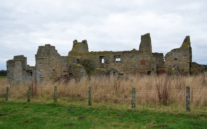 Chibburn Preceptory with World War II pill-box loophole indicated