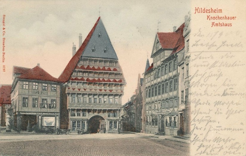 Postcard of Knochenhauer Amtshaus, Hildesheim, Germany, 1904