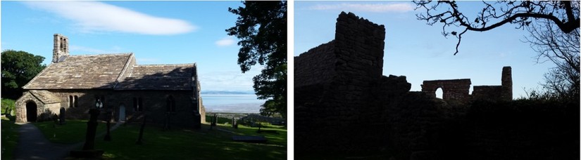 St Peter's Church (left) and St Patrick's Chapel (right)