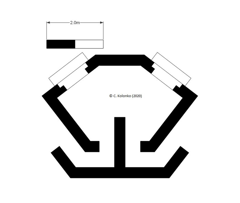 Plan of Earwig Villa