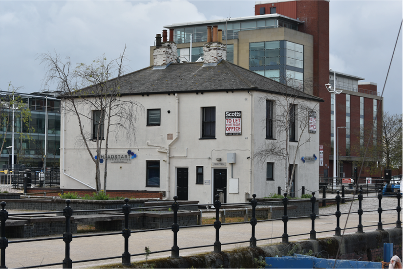 Former Hull Dock Company office and potential keepers cottage, where John spent life from 1945.