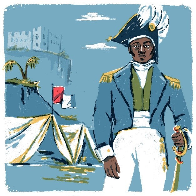 An African-Caribbean officer in the French army