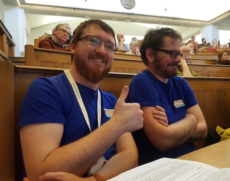 Team North's Sam and Chris attending CITiZAN's fourth conference
