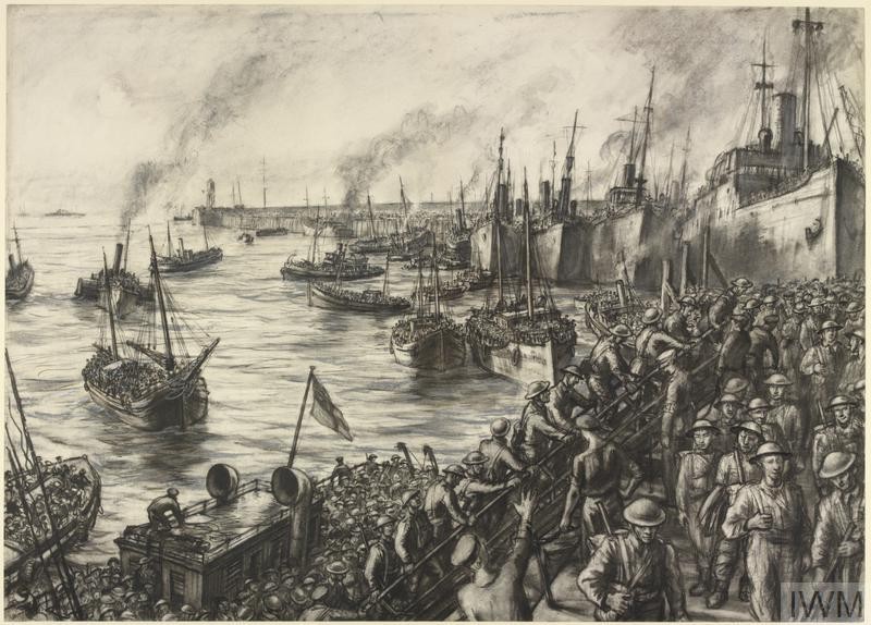 The return from Dunkirk at Dover