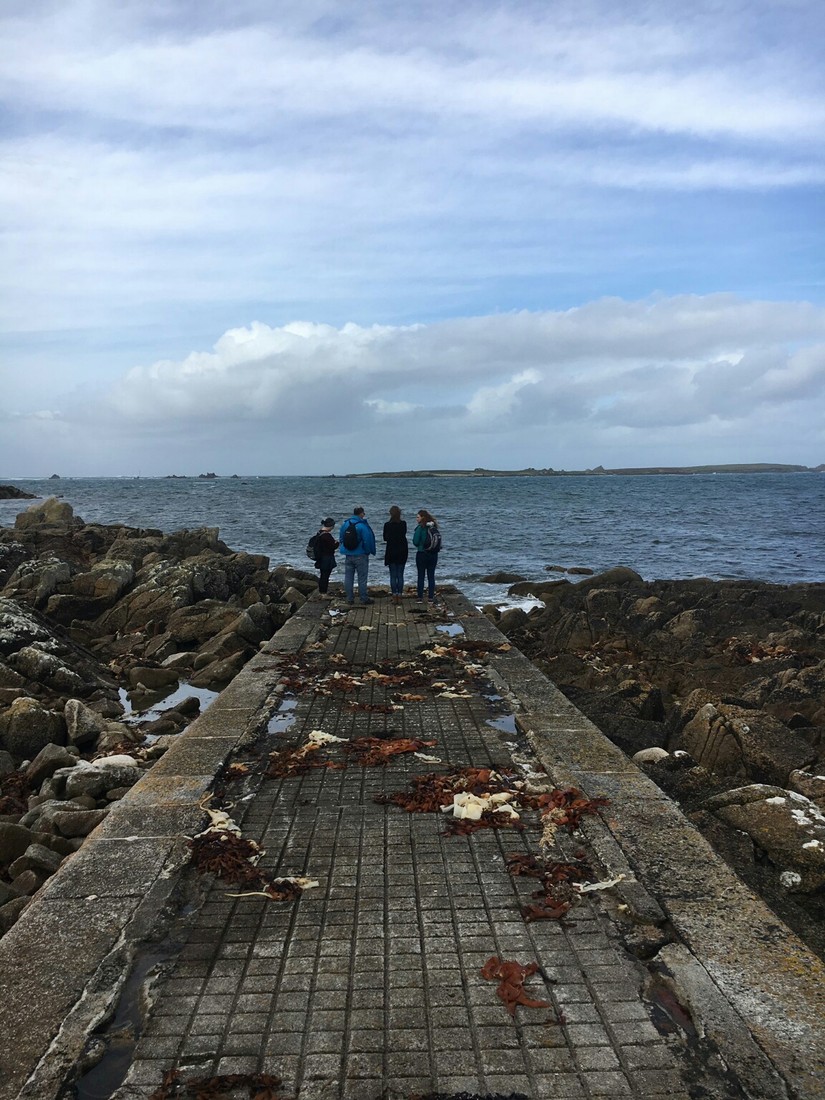 CITiZAN volunteers gaze south from St Agnes, wonder what they can record next