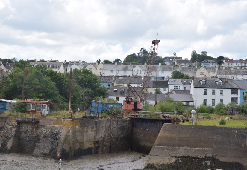 Lock gates at the river entrance to the Richmond dry dock